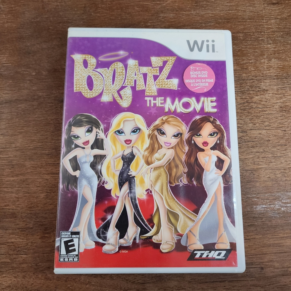 Nintendo Wii Bratz The Movie Game + Bonus DVD Disc CIB